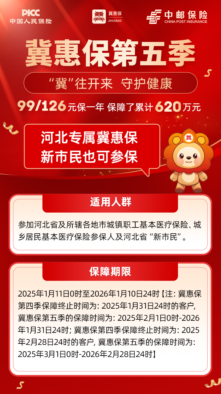 参保倒计时！“冀惠保”第五季1月10日24时参保通道关闭！